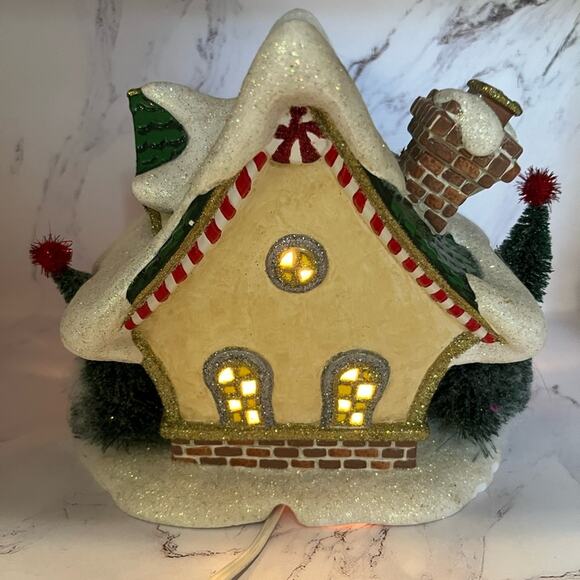 Department 56 vintage light up gingerbread house - Picture 2 of 16